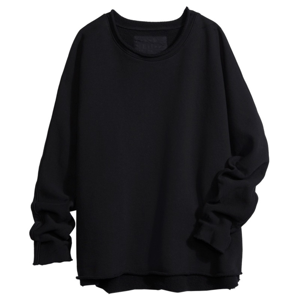 Frank & Eileen Anna Long Sleeve Capelet Black Pullover Triple Fleece Size Medium - Picture 2 of 11